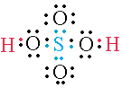 estructura de lewis del h2so4 acido sulfurico