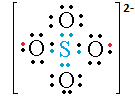 estructura de lewis del ion sulfato