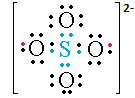 Íons e moléculas Lewis-ion-sulfato