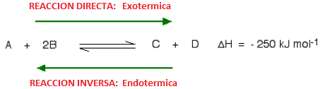 reaccion exotermica y endotermica en el equilibrio quimico