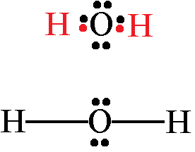 estructura de lewis del h2o