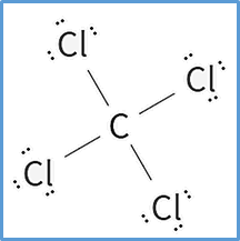 estructura de lewis del ccl4 tetracloruro de carbono
