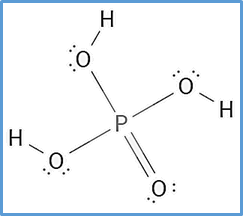 estructura de lewis del h3po4 acido fosforico