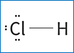 Estructura de Lewis del HCl (Ácido clorhídrico)