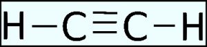 Estructura de Lewis del Acetileno C2H2